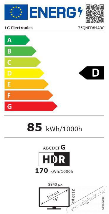 LG 75QNED84A3C Telev&iacute;zi&oacute;k - LED telev&iacute;zi&oacute; - UHD 4K felbont&aacute;s&uacute; - 512055