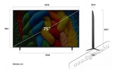 LG 75NANO80A3B UHD NANOCELL SMART TV Telev&iacute;zi&oacute;k - LED telev&iacute;zi&oacute; - UHD 4K felbont&aacute;s&uacute; - 506865