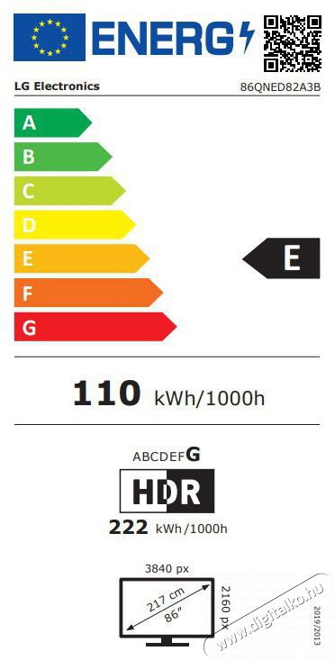 LG 86QNED82A3B Telev&iacute;zi&oacute;k - LED telev&iacute;zi&oacute; - UHD 4K felbont&aacute;s&uacute; - 512054