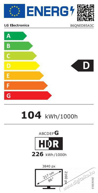 LG 86QNED85A3C Telev&iacute;zi&oacute;k - LED telev&iacute;zi&oacute; - UHD 4K felbont&aacute;s&uacute; - 512074