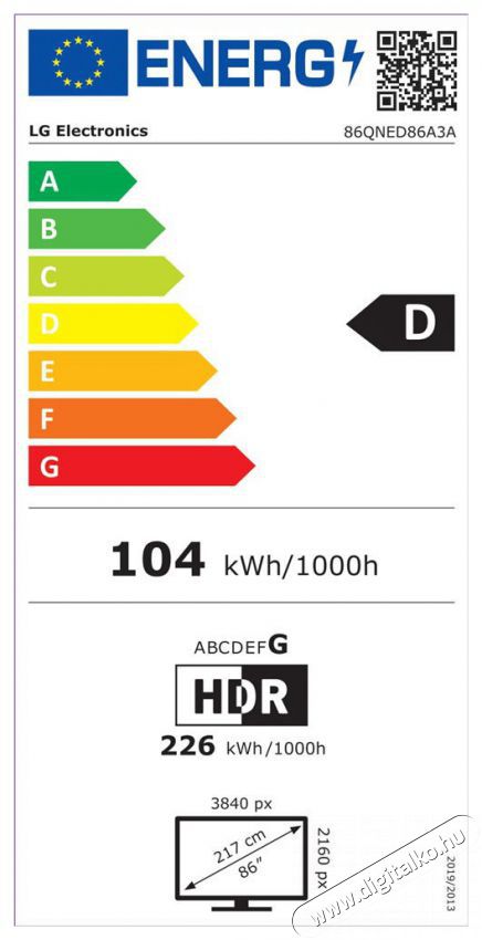LG 86QNED86A3A Telev&iacute;zi&oacute;k - LED telev&iacute;zi&oacute; - UHD 4K felbont&aacute;s&uacute; - 512073