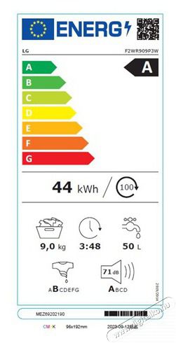 LG F2WR909P3W MOS&Oacute;G&Eacute;P EL&Ouml;LT&Ouml;LTŐS KESKENY GŐZ FUNKCI&Oacute;VAL H&aacute;ztart&aacute;s / Otthon / K&uuml;lt&eacute;r - Mos&oacute;g&eacute;p / sz&aacute;r&iacute;t&oacute;g&eacute;p - El&ouml;lt&ouml;ltős keskeny (45cm-ig) mos&oacute;g&eacute;p - 495938