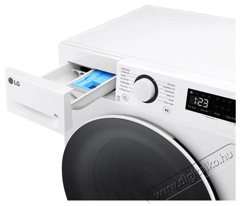 LG F2WR508S0W El&ouml;lt&ouml;ltős keskeny mos&oacute;g&eacute;p H&aacute;ztart&aacute;s / Otthon / K&uuml;lt&eacute;r - Mos&oacute;g&eacute;p / sz&aacute;r&iacute;t&oacute;g&eacute;p - El&ouml;lt&ouml;ltős keskeny (45cm-ig) mos&oacute;g&eacute;p - 496416