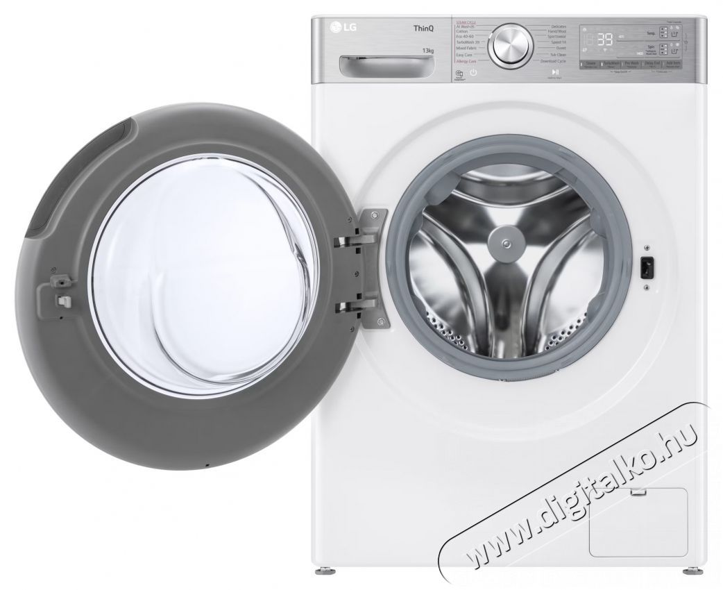 LG F4WR913P2WA, 13 kg, 1400 ford./perc, AI Direct Drive Motor, A energiaoszt&aacute;ly, Wi-Fi, Turbowash, ezDsipense, Feh&eacute;r H&aacute;ztart&aacute;s / Otthon / K&uuml;lt&eacute;r - Mos&oacute;g&eacute;p / sz&aacute;r&iacute;t&oacute;g&eacute;p - El&ouml;lt&ouml;ltős norm&aacute;l (60cm-ig) mos&oacute;g&eacute;p - 499584