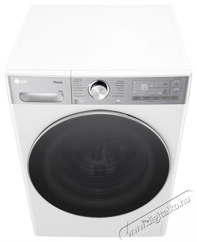 LG F4WR913P2WA, 13 kg, 1400 ford./perc, AI Direct Drive Motor, A energiaoszt&aacute;ly, Wi-Fi, Turbowash, ezDsipense, Feh&eacute;r H&aacute;ztart&aacute;s / Otthon / K&uuml;lt&eacute;r - Mos&oacute;g&eacute;p / sz&aacute;r&iacute;t&oacute;g&eacute;p - El&ouml;lt&ouml;ltős norm&aacute;l (60cm-ig) mos&oacute;g&eacute;p - 499584