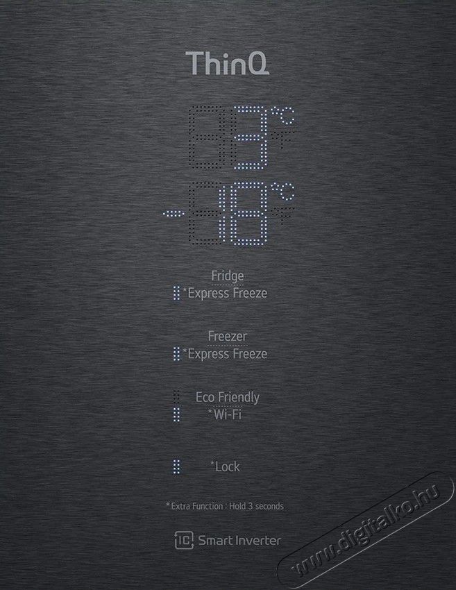 LG GBB569MCAMB alulfagyaszt&oacute;s hűtő Konyhai term&eacute;kek - Hűtő, fagyaszt&oacute; (szabadon&aacute;ll&oacute;) - Alulfagyaszt&oacute;s kombin&aacute;lt hűtő - 371490