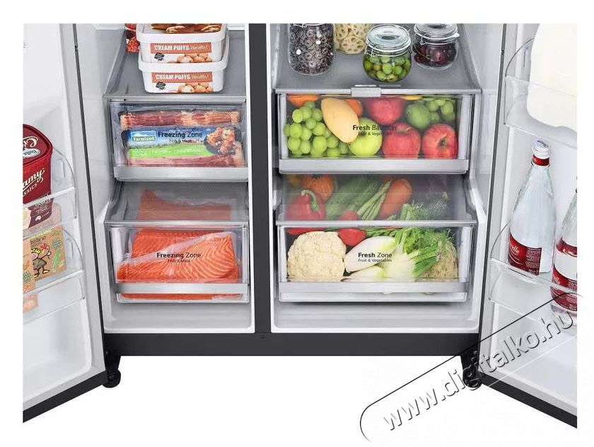 LG GSGV80EPLD Side by side hűtő Konyhai term&eacute;kek - Hűtő, fagyaszt&oacute; (szabadon&aacute;ll&oacute;) - Amerikai t&iacute;pus&uacute; Side By Side hűtő - 492678