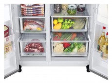 LG GSJV70PZTE HŰTŐ SIDE BY SIDE Konyhai term&eacute;kek - Hűtő, fagyaszt&oacute; (szabadon&aacute;ll&oacute;) - Amerikai t&iacute;pus&uacute; Side By Side hűtő - 499564