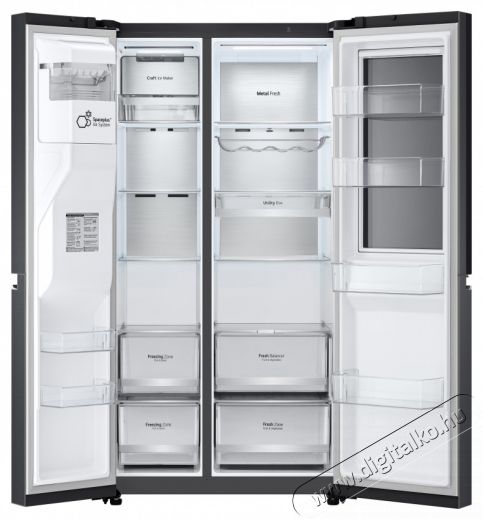 LG GSXV90MCDE HŰTŐ SIDE BY SIDE Konyhai term&eacute;kek - Hűtő, fagyaszt&oacute; (szabadon&aacute;ll&oacute;) - Amerikai t&iacute;pus&uacute; Side By Side hűtő - 499562