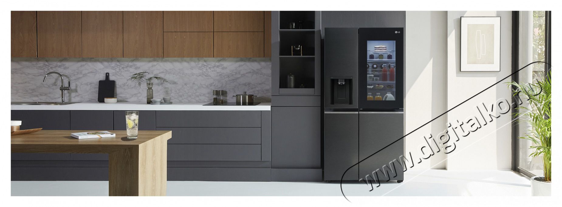 LG GSXV90MCDE HŰTŐ SIDE BY SIDE Konyhai term&eacute;kek - Hűtő, fagyaszt&oacute; (szabadon&aacute;ll&oacute;) - Amerikai t&iacute;pus&uacute; Side By Side hűtő - 499562