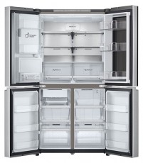 LG GMG960MBEE Instaview n&eacute;gyajt&oacute;s inox hűtőszekr&eacute;ny Konyhai term&eacute;kek - Hűtő, fagyaszt&oacute; (szabadon&aacute;ll&oacute;) - Amerikai t&iacute;pus&uacute; Side By Side hűtő - 499896