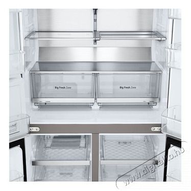 LG GMG960MBEE Instaview n&eacute;gyajt&oacute;s inox hűtőszekr&eacute;ny Konyhai term&eacute;kek - Hűtő, fagyaszt&oacute; (szabadon&aacute;ll&oacute;) - Amerikai t&iacute;pus&uacute; Side By Side hűtő - 499896