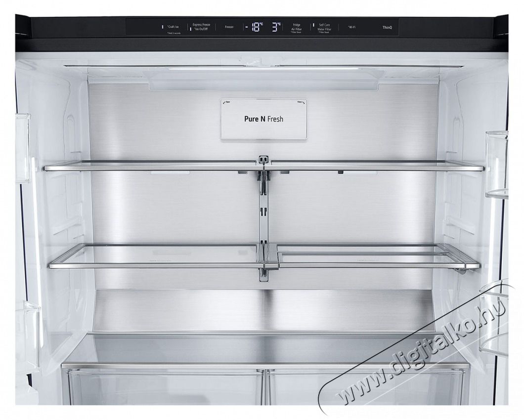 LG GMG960EVEE Side by Side hűtő Konyhai term&eacute;kek - Hűtő, fagyaszt&oacute; (szabadon&aacute;ll&oacute;) - Amerikai t&iacute;pus&uacute; Side By Side hűtő - 500805