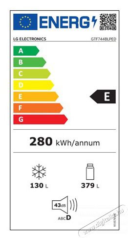 LG GTF744BLPED HŰTŐ FEL&Uuml;LFAGYASZT&Oacute;S Konyhai term&eacute;kek - Hűtő, fagyaszt&oacute; (szabadon&aacute;ll&oacute;) - Fel&uuml;lfagyaszt&oacute;s kombin&aacute;lt hűtő - 502945
