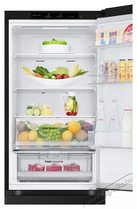 LG GBV3100AEP Alulfagyaszt&oacute;s hűtőszekr&eacute;ny, Fresh Converter &eacute;s ThinQ technol&oacute;gia Konyhai term&eacute;kek - Hűtő, fagyaszt&oacute; (szabadon&aacute;ll&oacute;) - Alulfagyaszt&oacute;s kombin&aacute;lt hűtő - 531147