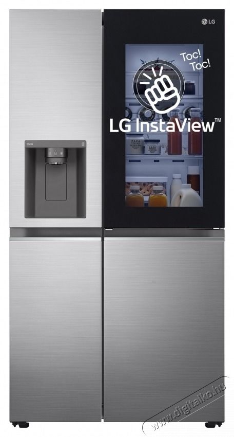 LG GSXV80PZLE InstaView Door-in-Door Side-by-Side hűtőszekr&eacute;ny Konyhai term&eacute;kek - Hűtő, fagyaszt&oacute; (szabadon&aacute;ll&oacute;) - Amerikai t&iacute;pus&uacute; Side By Side hűtő - 531146