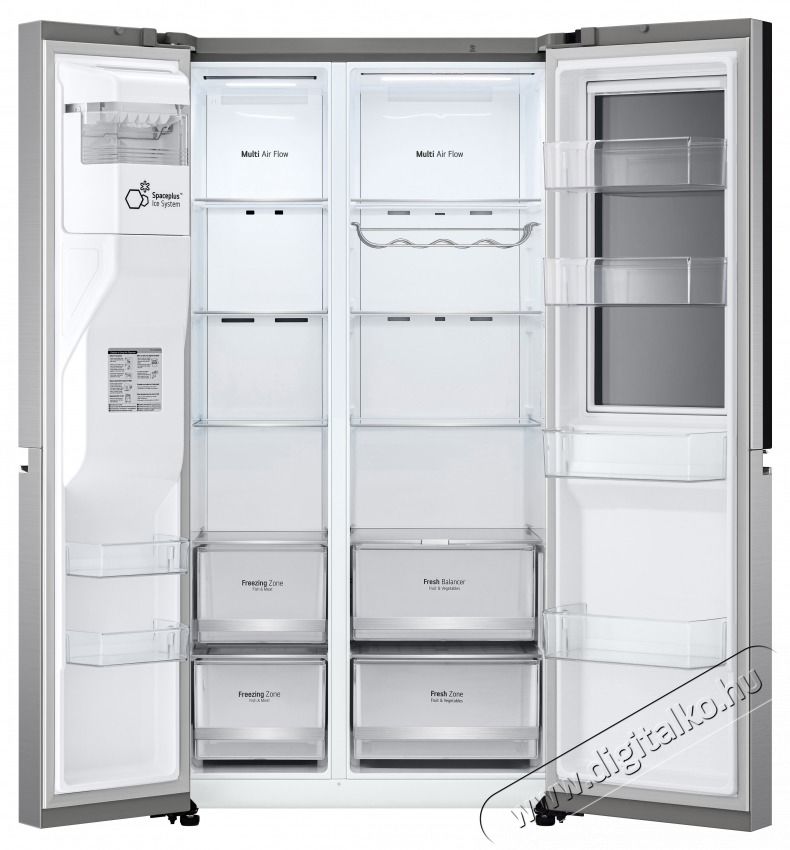LG GSXV80PZLE InstaView Door-in-Door Side-by-Side hűtőszekr&eacute;ny Konyhai term&eacute;kek - Hűtő, fagyaszt&oacute; (szabadon&aacute;ll&oacute;) - Amerikai t&iacute;pus&uacute; Side By Side hűtő - 531146