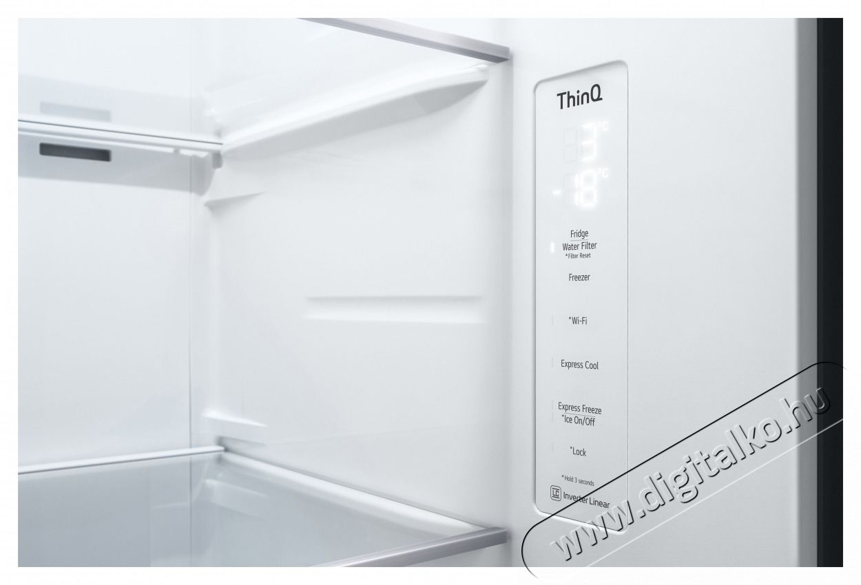 LG GSXV80PZLE InstaView Door-in-Door Side-by-Side hűtőszekr&eacute;ny Konyhai term&eacute;kek - Hűtő, fagyaszt&oacute; (szabadon&aacute;ll&oacute;) - Amerikai t&iacute;pus&uacute; Side By Side hűtő - 531146