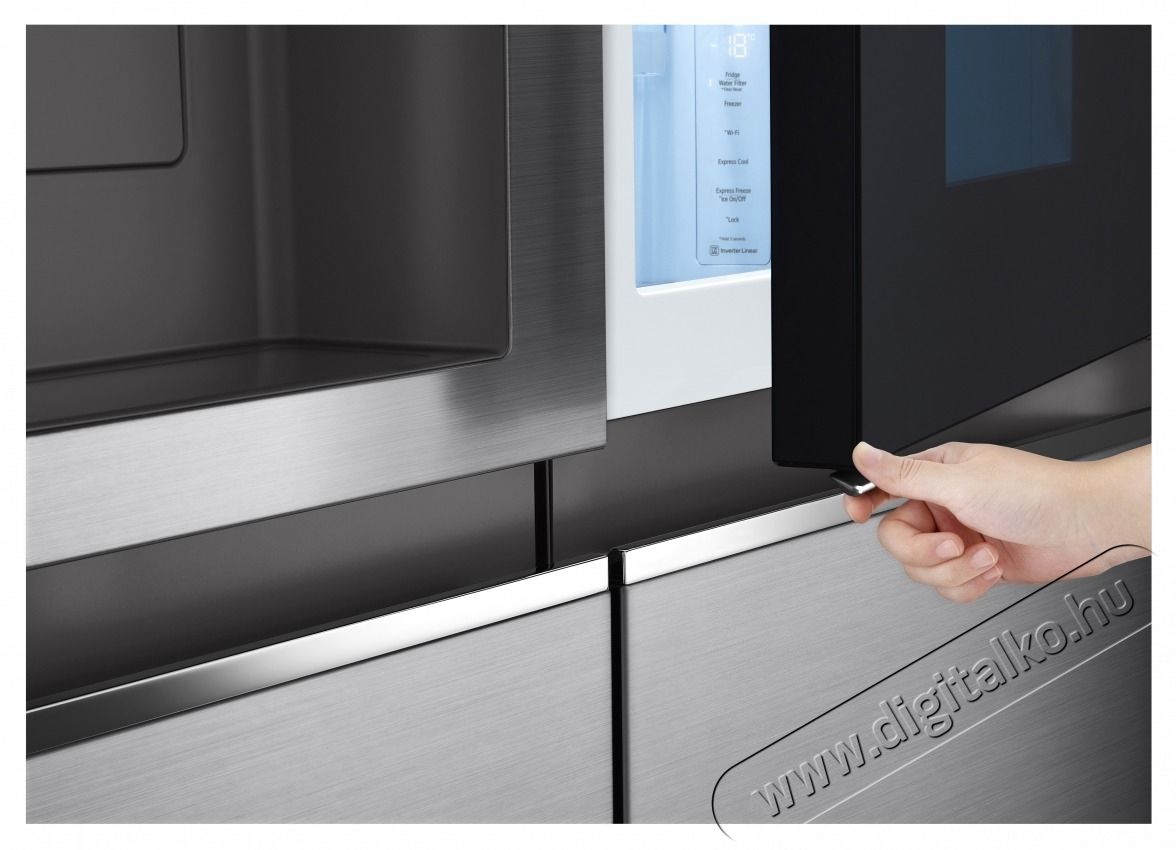 LG GSXV80PZLE InstaView Door-in-Door Side-by-Side hűtőszekr&eacute;ny Konyhai term&eacute;kek - Hűtő, fagyaszt&oacute; (szabadon&aacute;ll&oacute;) - Amerikai t&iacute;pus&uacute; Side By Side hűtő - 531146