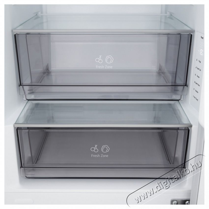 LG GBBSJ10EEP Alulfagyaszt&oacute;s hűtőszekr&eacute;ny Konyhai term&eacute;kek - Hűtő, fagyaszt&oacute; (szabadon&aacute;ll&oacute;) - Alulfagyaszt&oacute;s kombin&aacute;lt hűtő - 534766