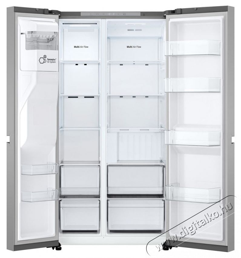 LG GSL40PYPE Side by side hűtőszekr&eacute;ny, 638l, No Frost, Smart Inverter kompresszor, LinearCooling, Smart Diagnosis, V&iacute;zadagol&oacute;, E energiaoszt&aacute;ly, H: 179cm, Ez&uuml;st Konyhai term&eacute;kek - Hűtő, fagyaszt&oacute; (szabadon&aacute;ll&oacute;) - Amerikai t&iacute;pus&uacute; Side By Side hűtő - 535410