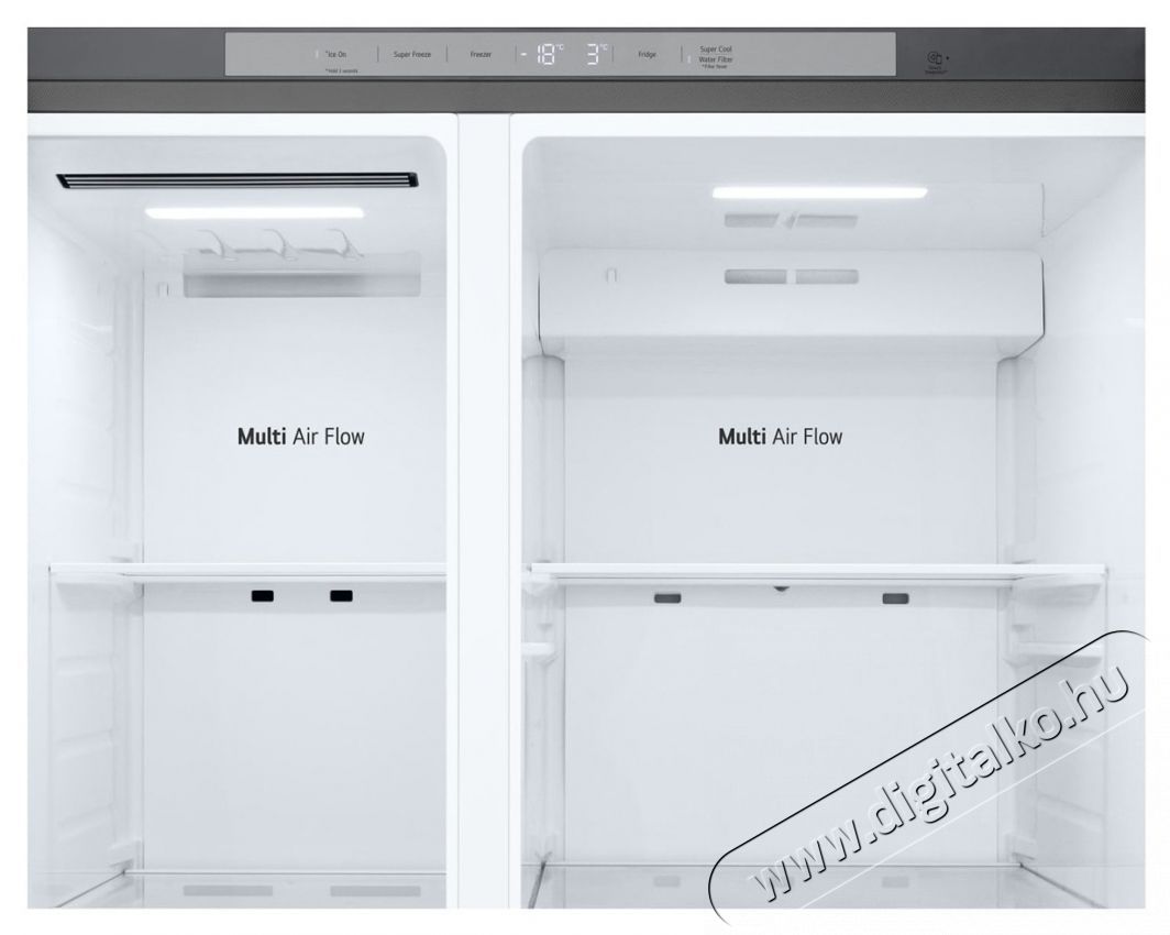 LG GSL40PYPE Side by side hűtőszekr&eacute;ny, 638l, No Frost, Smart Inverter kompresszor, LinearCooling, Smart Diagnosis, V&iacute;zadagol&oacute;, E energiaoszt&aacute;ly, H: 179cm, Ez&uuml;st Konyhai term&eacute;kek - Hűtő, fagyaszt&oacute; (szabadon&aacute;ll&oacute;) - Amerikai t&iacute;pus&uacute; Side By Side hűtő - 535410