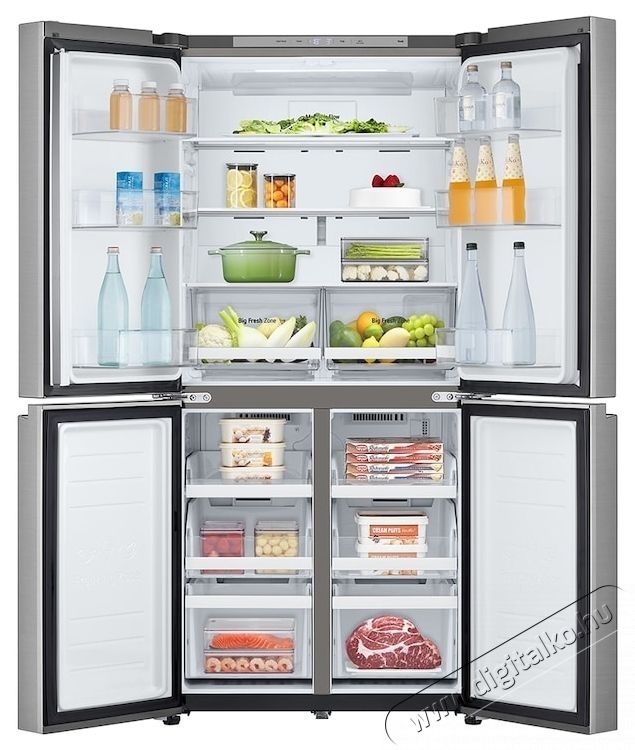 LG GMB860PYDE Side by side hűtőszekr&eacute;ny, 530 l, No Frost, Multi-Door, E energiaoszt&aacute;ly, M 179 cm, Rozsdamentes ac&eacute;l Konyhai term&eacute;kek - Hűtő, fagyaszt&oacute; (szabadon&aacute;ll&oacute;) - Amerikai t&iacute;pus&uacute; Side By Side hűtő - 535407