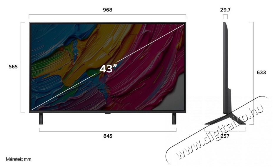 LG 43QNED80A3A 43 colos QNED AI QNED80 4K Smart TV 2025 Telev&iacute;zi&oacute;k - LED telev&iacute;zi&oacute; - UHD 4K felbont&aacute;s&uacute; - 506683