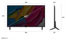 LG 43QNED80A3A 43 colos QNED AI QNED80 4K Smart TV 2025 Telev&iacute;zi&oacute;k - LED telev&iacute;zi&oacute; - UHD 4K felbont&aacute;s&uacute; - 506683