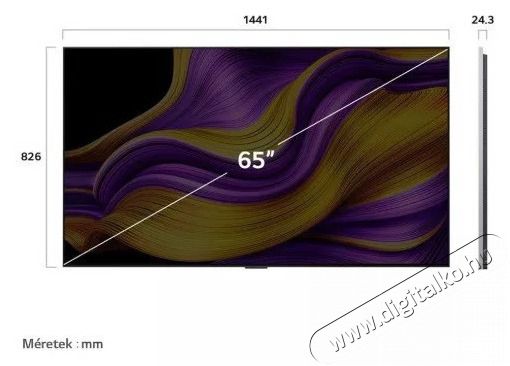 LG OLED65G51LW 4K AI Smart TV 2025, webOS, okos tv, Dolby Vision HDR, fali tv, 164 cm Telev&iacute;zi&oacute;k - OLED telev&iacute;zi&oacute; - UHD 4K felbont&aacute;s&uacute; - 507071