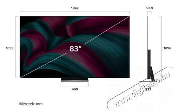 LG OLED83C51LA OLED AI C5 4K Smart TV Telev&iacute;zi&oacute;k - OLED telev&iacute;zi&oacute; - UHD 4K felbont&aacute;s&uacute; - 508375