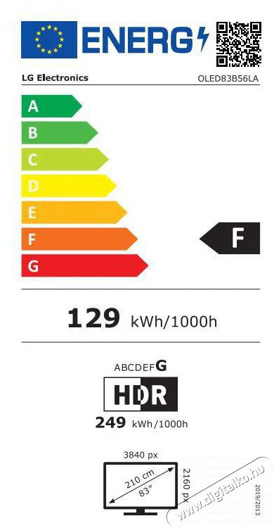 LG OLED83B53 Telev&iacute;zi&oacute;k - OLED telev&iacute;zi&oacute; - UHD 4K felbont&aacute;s&uacute; - 518893