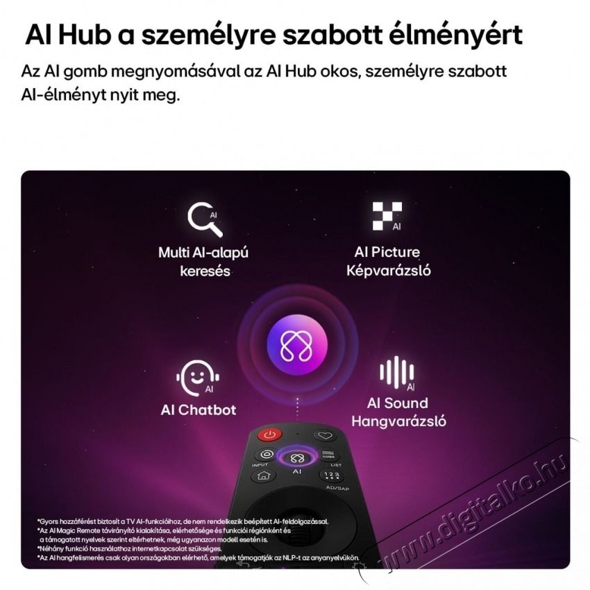 LG OLED55C61LA 55 colos OLED evo AI C6 4K Smart TV 2026 Telev&iacute;zi&oacute;k - OLED telev&iacute;zi&oacute; - UHD 4K felbont&aacute;s&uacute; - 540581