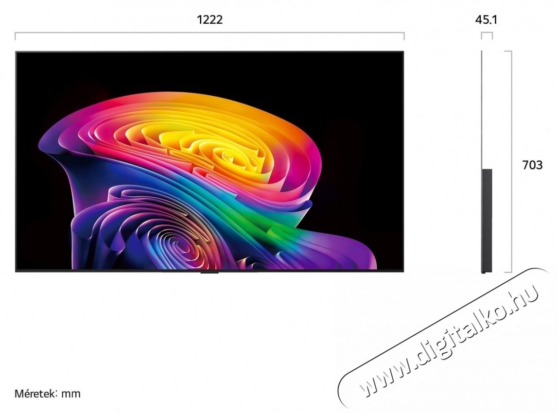 LG OLED55C61LA 55 colos OLED evo AI C6 4K Smart TV 2026 Telev&iacute;zi&oacute;k - OLED telev&iacute;zi&oacute; - UHD 4K felbont&aacute;s&uacute; - 540581