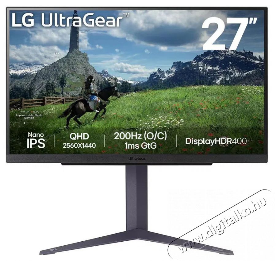 LG UltraGear 27GS85Q-B Iroda &eacute;s sz&aacute;m&iacute;t&aacute;stechnika - Monitor - Monitor - 522393