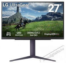 LG UltraGear 27GS85Q-B Iroda &eacute;s sz&aacute;m&iacute;t&aacute;stechnika - Monitor - Monitor - 522393