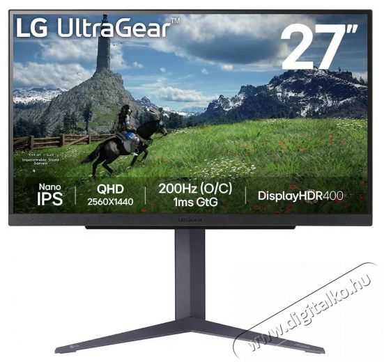 LG UltraGear 27GS85Q-B Iroda &eacute;s sz&aacute;m&iacute;t&aacute;stechnika - Monitor - Monitor - 522393