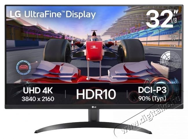 LG UltraFine&trade; 32UR500K 32 LED monitor, 4K, UHD, 60Hz, HDR10, hangsz&oacute;r&oacute;k, fekete Iroda &eacute;s sz&aacute;m&iacute;t&aacute;stechnika - Monitor - Monitor - 533574