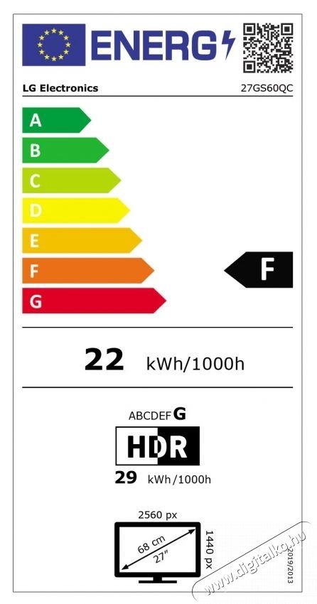 LG UltraGear&trade; 27GS60QC &iacute;velt gamer monitor, 27 , QHD, 180 Hz, 1 ms, FreeSync&trade;, fekete Iroda &eacute;s sz&aacute;m&iacute;t&aacute;stechnika - Monitor - Monitor - 533562