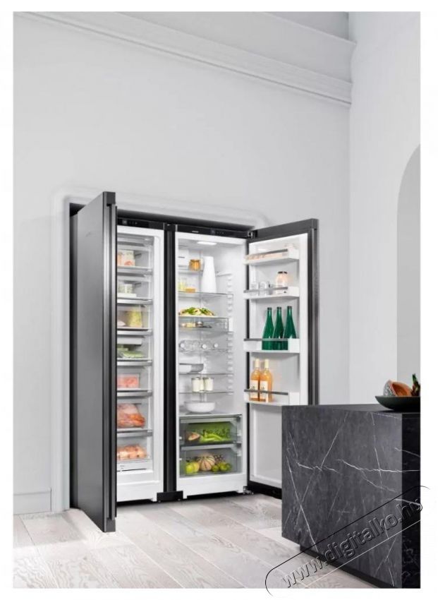 Liebherr XRFbd 5220 side-by-side hűtőszekr&eacute;ny-blacksteel Konyhai term&eacute;kek - Hűtő, fagyaszt&oacute; (szabadon&aacute;ll&oacute;) - Amerikai t&iacute;pus&uacute; Side By Side hűtő - 374795