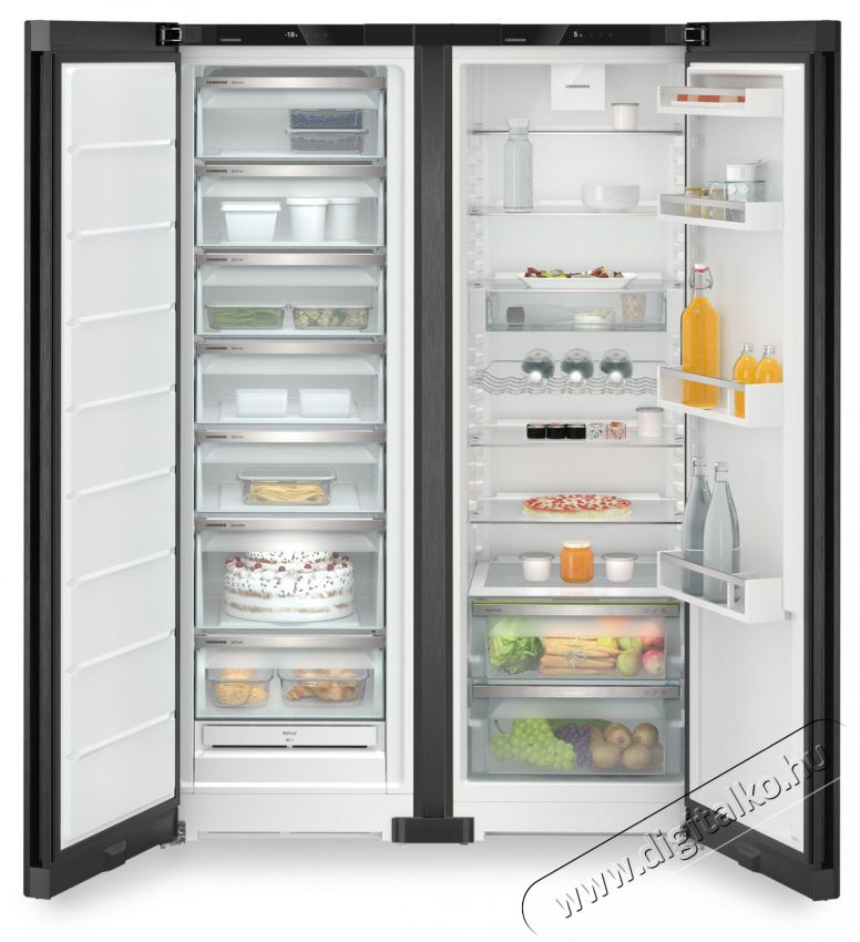 Liebherr XRFbd 5220 side-by-side hűtőszekr&eacute;ny-blacksteel Konyhai term&eacute;kek - Hűtő, fagyaszt&oacute; (szabadon&aacute;ll&oacute;) - Amerikai t&iacute;pus&uacute; Side By Side hűtő - 374795