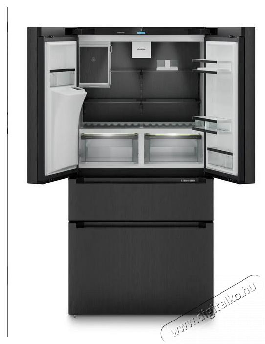 Liebherr MBbsdi 9528 Plus BioFresh NoFrost Francia ajt&oacute;s hűtő-fagyaszt&oacute;szekr&eacute;ny 2 fagyaszt&oacute;fi&oacute;kkal, v&iacute;z- &eacute;s j&eacute;gkockaadagol&oacute;val Konyhai term&eacute;kek - Hűtő, fagyaszt&oacute; (szabadon&aacute;ll&oacute;) - Alulfagyaszt&oacute;s kombin&aacute;lt hűtő - 530894