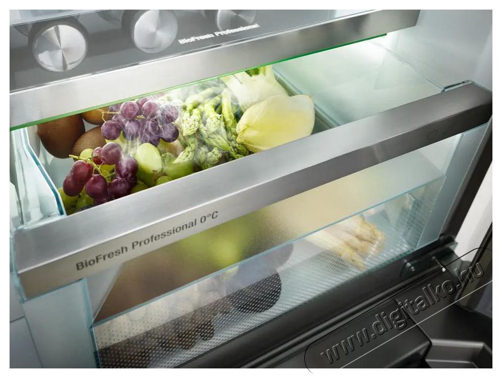 Liebherr MBsddi 9556 Prime BioFresh NoFrost Francia ajt&oacute;s hűtő-fagyaszt&oacute; 2 fagyaszt&oacute;fi&oacute;kkal, IceMakerrel &eacute;s InfinitySpringgel Konyhai term&eacute;kek - Hűtő, fagyaszt&oacute; (szabadon&aacute;ll&oacute;) - Alulfagyaszt&oacute;s kombin&aacute;lt hűtő - 530893