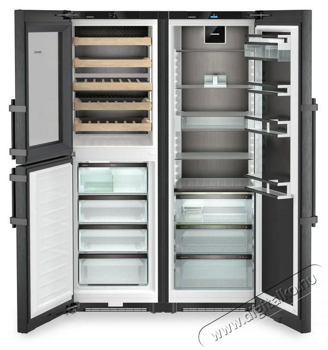 Liebherr XRCbs 5295 Peak BioFresh NoFrost Side-by-side kombin&aacute;ci&oacute; bortemper&aacute;l&oacute; rekesszel Konyhai term&eacute;kek - Hűtő, fagyaszt&oacute; (be&eacute;p&iacute;thető) - Amerikai t&iacute;pus&uacute; Side By Side hűtő - 530887