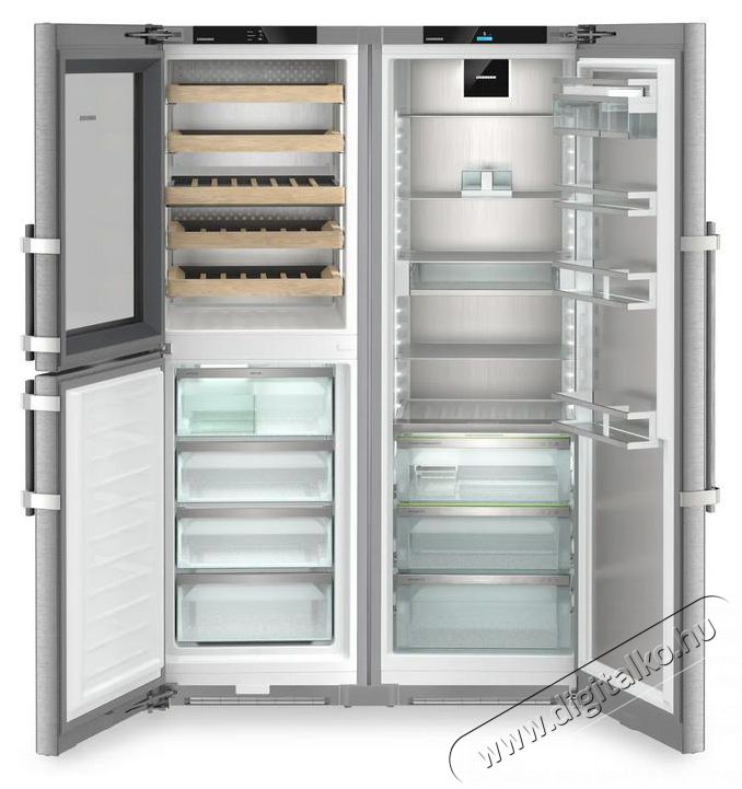 Liebherr XRCst 5295 Peak BioFresh NoFrost Side-by-side kombin&aacute;ci&oacute; bortemper&aacute;l&oacute; rekesszel Konyhai term&eacute;kek - Hűtő, fagyaszt&oacute; (be&eacute;p&iacute;thető) - Amerikai t&iacute;pus&uacute; Side By Side hűtő - 530889