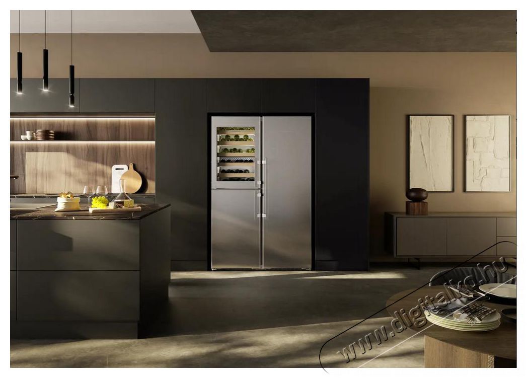 Liebherr XRCst 5295 Peak BioFresh NoFrost Side-by-side kombin&aacute;ci&oacute; bortemper&aacute;l&oacute; rekesszel Konyhai term&eacute;kek - Hűtő, fagyaszt&oacute; (be&eacute;p&iacute;thető) - Amerikai t&iacute;pus&uacute; Side By Side hűtő - 530889