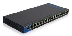 Linksys SMB LGS116P 16port POE+ 10/100/1000Mbps LAN nem menedzselhető asztali Switch Iroda és számítástechnika - Hálózat - Switch - 326052