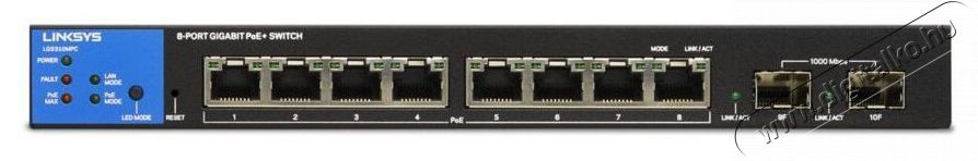 Linksys SMB LGS310MPC 8port POE+ GbE LAN +2 SFP Port Smart menedzselhető asztali Switch Iroda &eacute;s sz&aacute;m&iacute;t&aacute;stechnika - H&aacute;l&oacute;zat - Switch - 396042