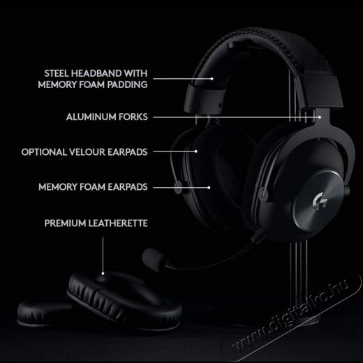 Logitech G PRO X USB vezet&eacute;kes gamer headset - fekete  Audio-Video / Hifi / Multim&eacute;dia - F&uuml;l &eacute;s Fejhallgat&oacute;k - Fejhallgat&oacute; - 367925