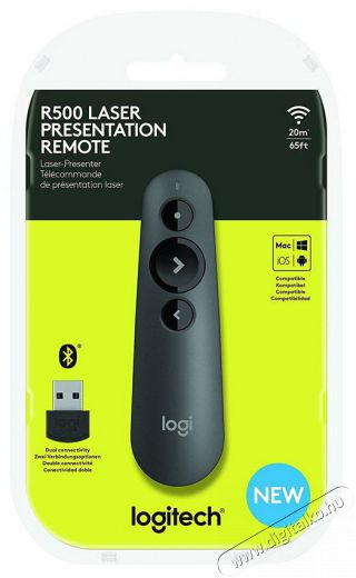 Logitech R500 wireless fekete presenter Iroda &eacute;s sz&aacute;m&iacute;t&aacute;stechnika - Egy&eacute;b sz&aacute;m&iacute;t&aacute;stechnikai term&eacute;k - 342683